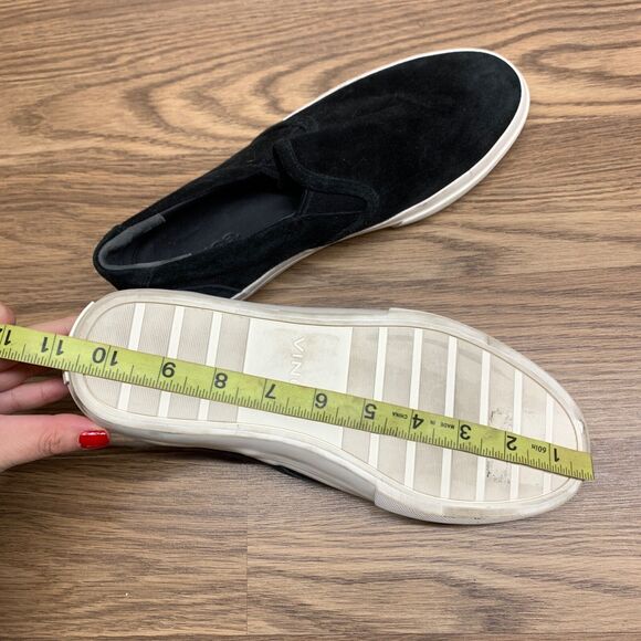 Vince Mens Fairfax Suede Slip-On Sneakers - Black Suede - Size 7.5 EU 40.5 M main image 9